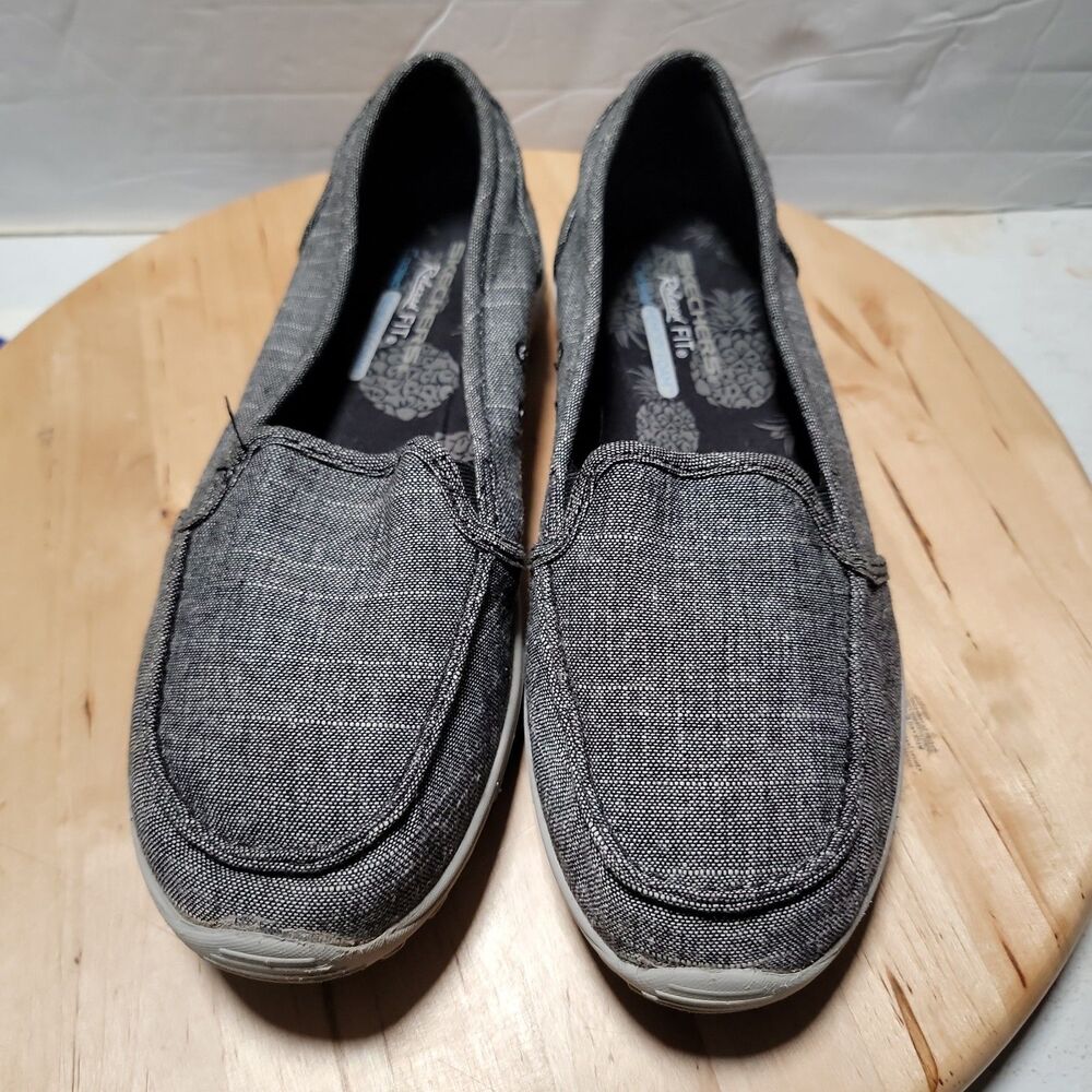 Skechers Womens Reggae Fest Slip On Navy Size 9.5 M